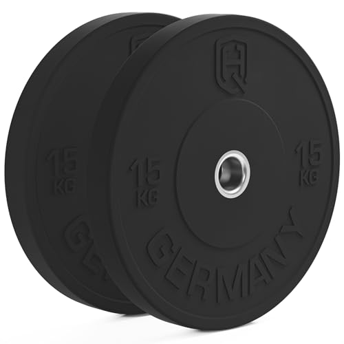 HQ Germany 50mm Vollgummi Bumper Plates - Gewichtsscheiben Set für Training