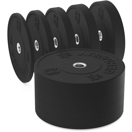 HQ Germany 50mm Vollgummi Bumper Plates - Gewichtsscheiben Set für Training