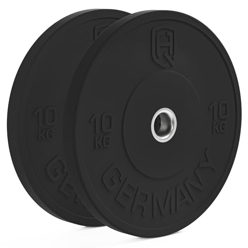 HQ Germany 50mm Vollgummi Bumper Plates - Gewichtsscheiben Set für Training