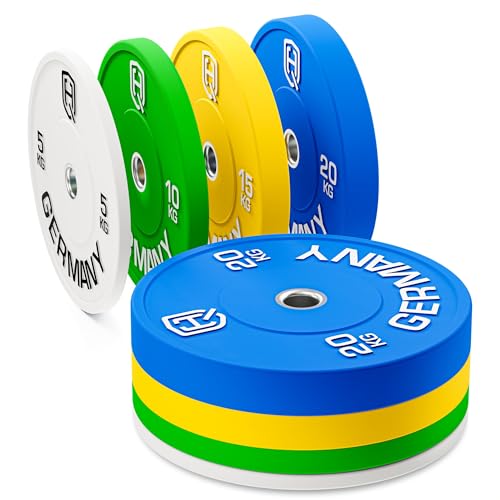 HQ Germany Premium Bumper Plates: 50mm Hantelscheiben Set