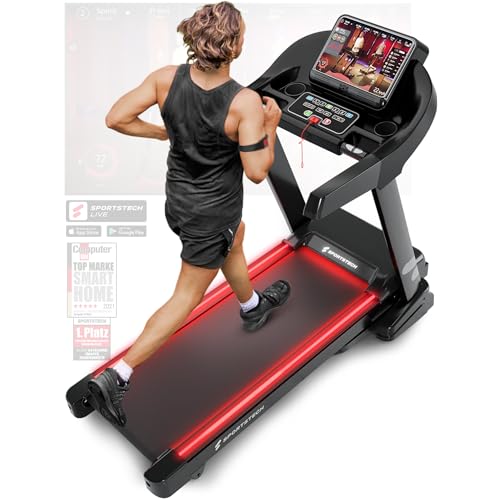 Sportstech F37s: Klappbares Laufband, 7 PS, 20 km/h, Steigung & App