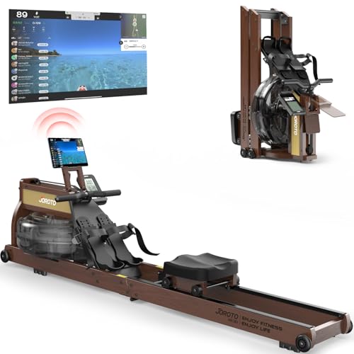 JOROTO MR380/MR390: Klappbares Eichenholz‑Rudergerät mit 28 L Tank und Bluetooth‑Monitor