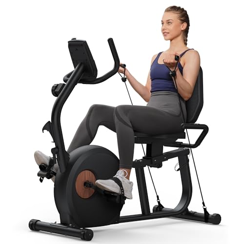 MERACH Liegeergometer: Heimtrainer mit Bluetooth und verstellbarer Rückenlehne