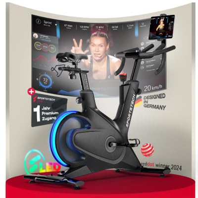 Sportstech Sbike Lite: Heimtrainer mit App & Tablet-Halterung